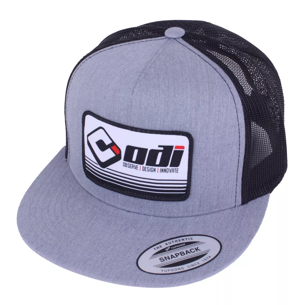 ODI FADE HAT Flat Bill – HEATHER/Black/White