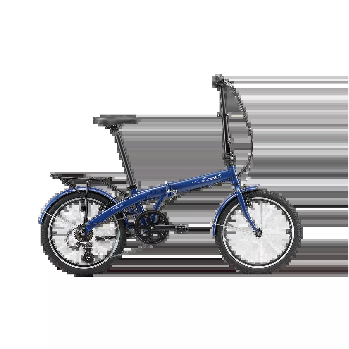 Pedal Met Folding Bike Dark Blue
