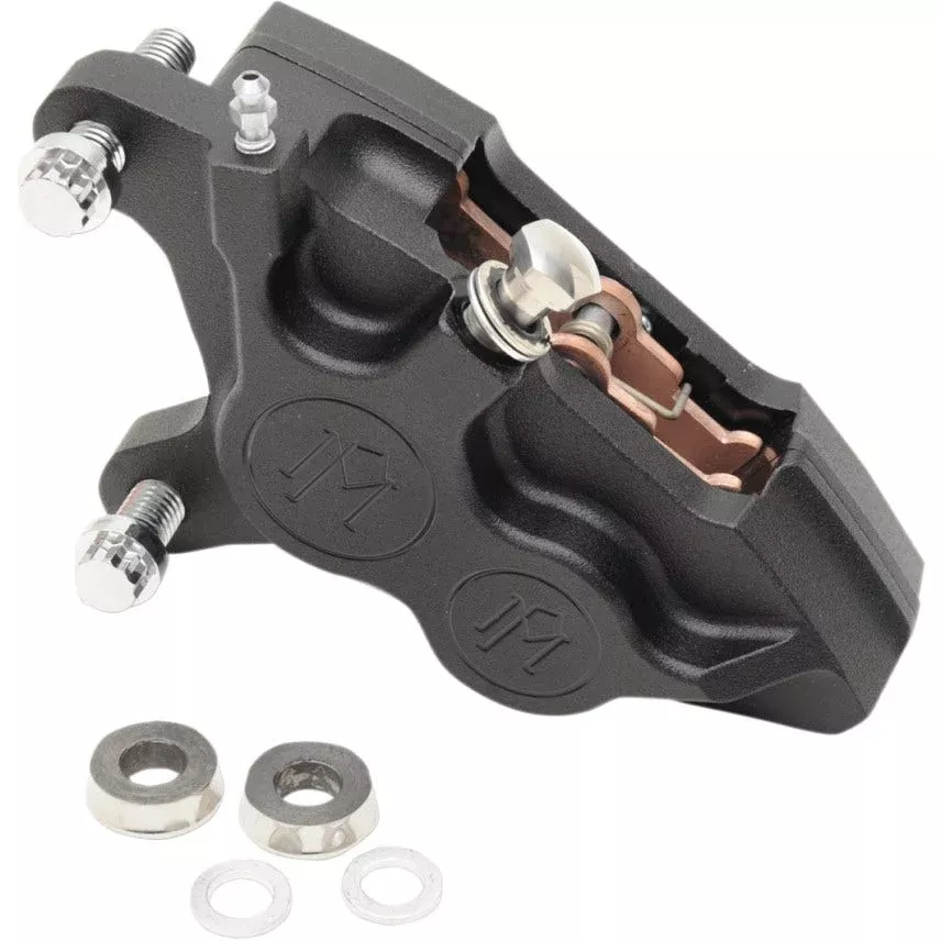 Performance Machine Black Ops Left Caliper for Harley Touring Dyna Softail 00-15