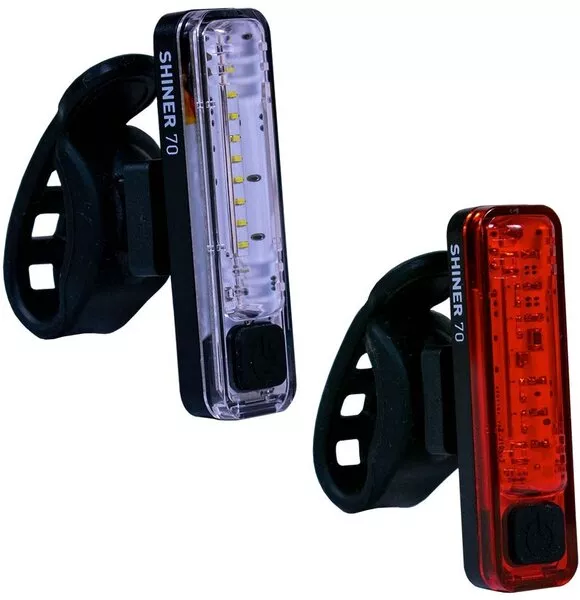 Planet Bike Shiner 70 Headlight and Taillight Set