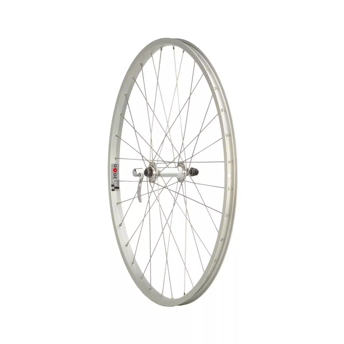Quality Wheels VALUE SINGLE WALL SERIES 26 Front Wheel QR-100mm Silver