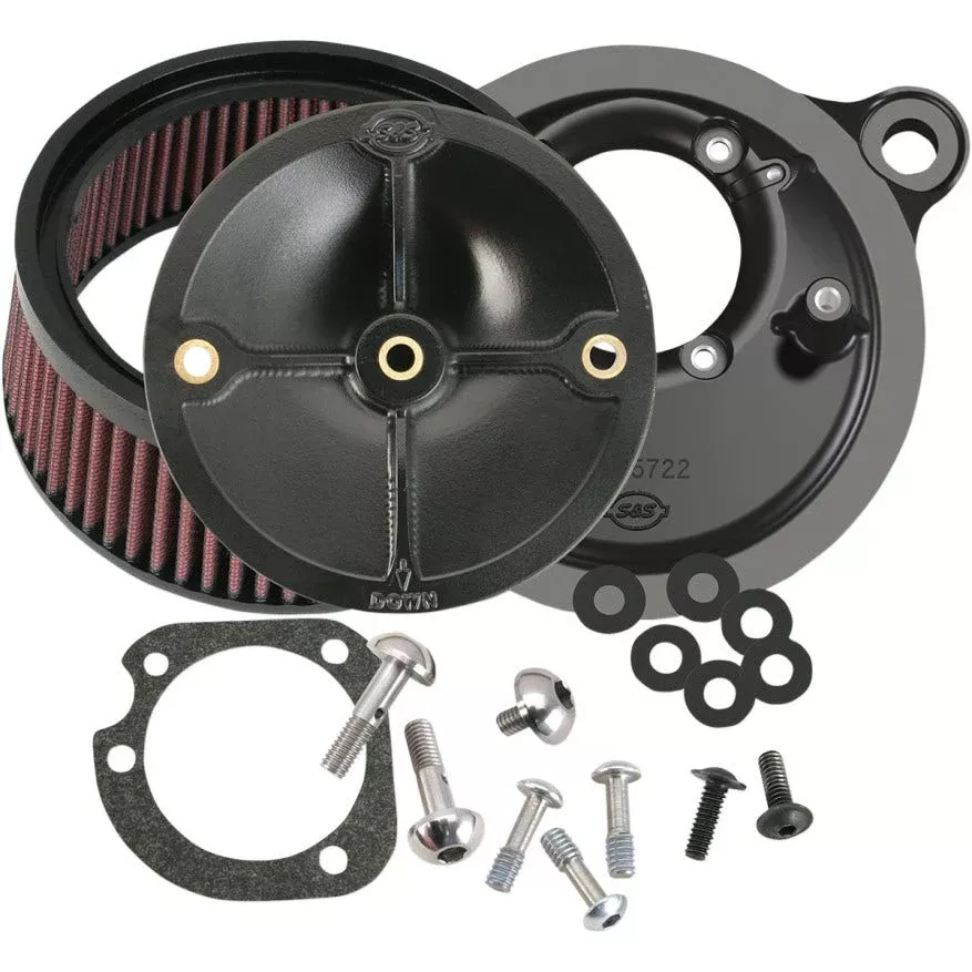 S&S Super Stock Stealth Stage 1 Air Cleaner Harley Big Twin Cam 99-16 CV/Delphi