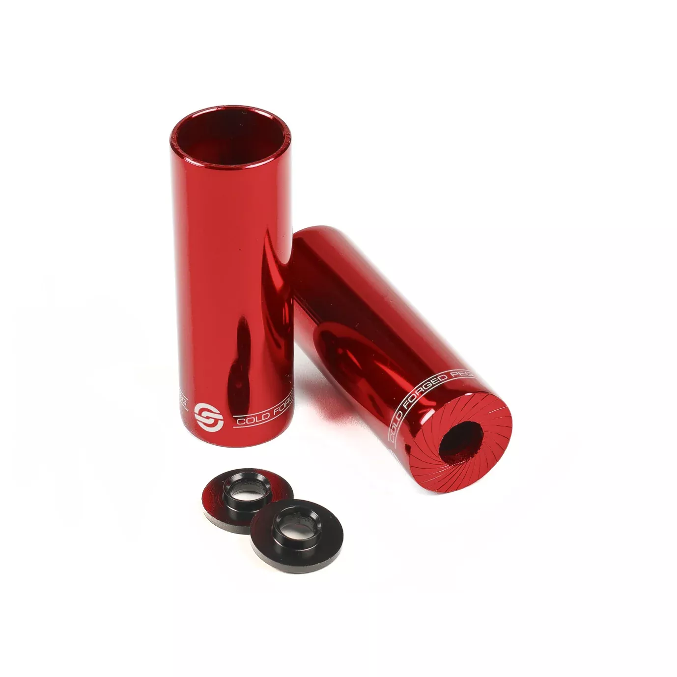 Salt Am Steel BMX Pegs Red