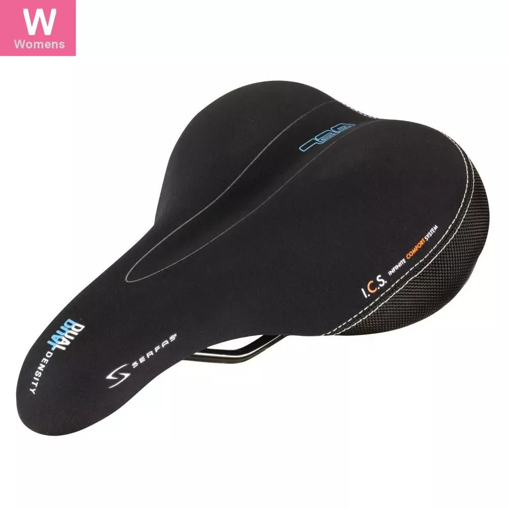 Serfas DDL-200 Dual Density Comfort Women’s Saddle Steel Black