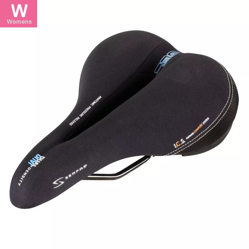 Serfas DDL-CT Dual Density Comfort Women’s Saddle Steel Black