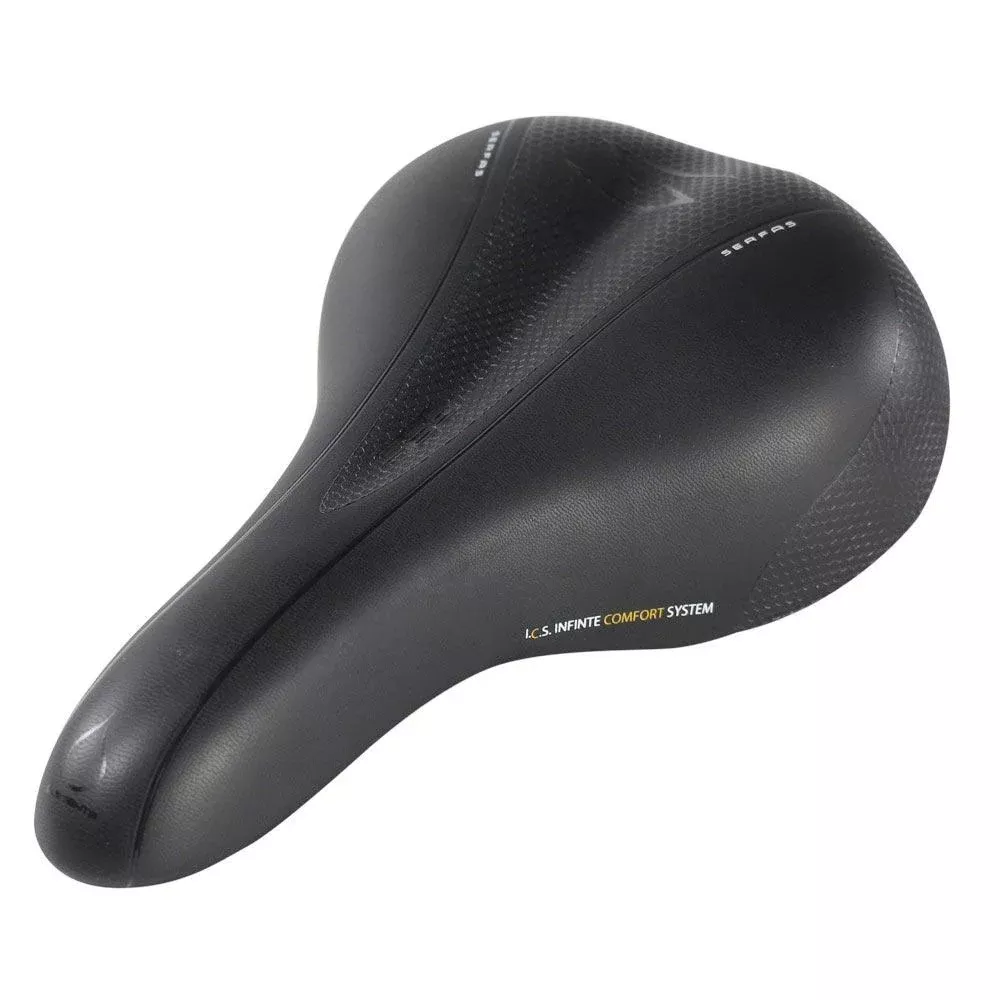 Serfas ELEMENTS Dual Density Comfort Men’s Saddle Steel Black