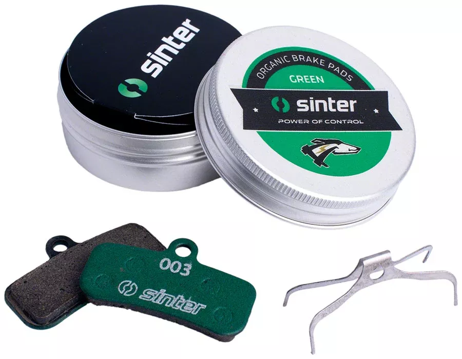 Sinter Green s2032 Compound Organic Disc Brake Pads – Shimano D Type, Sinter Type 003, One Pair