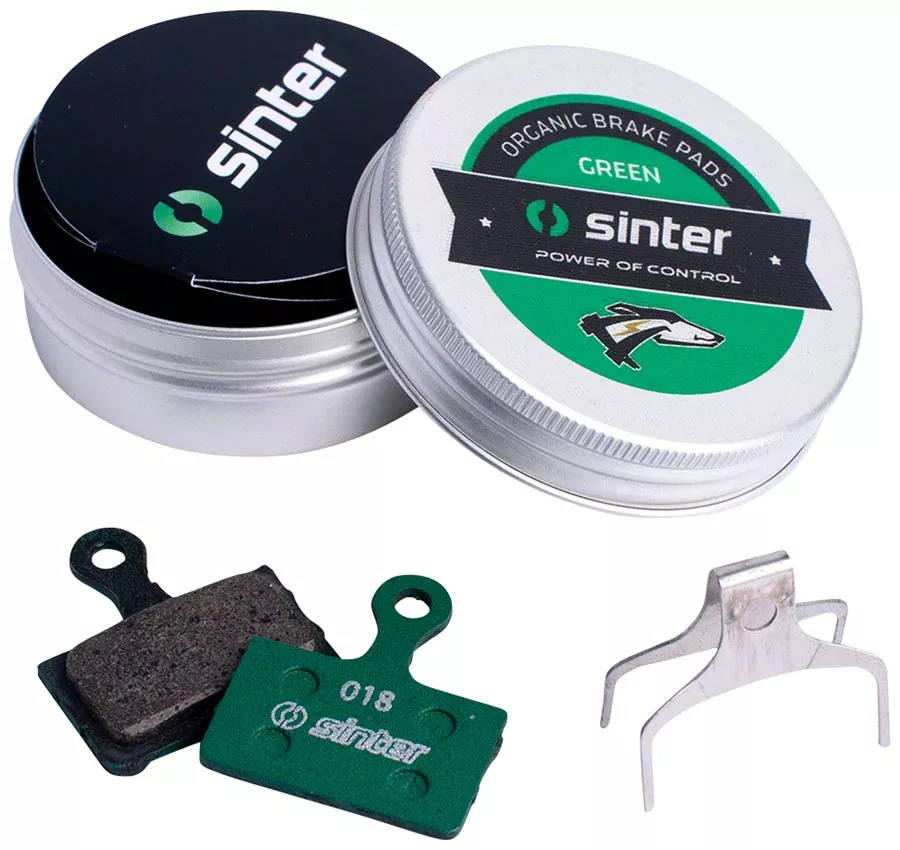 Sinter Green s2032 Compound Organic Disc Brake Pads – Shimano Type K, Sinter Type 018, One Pair
