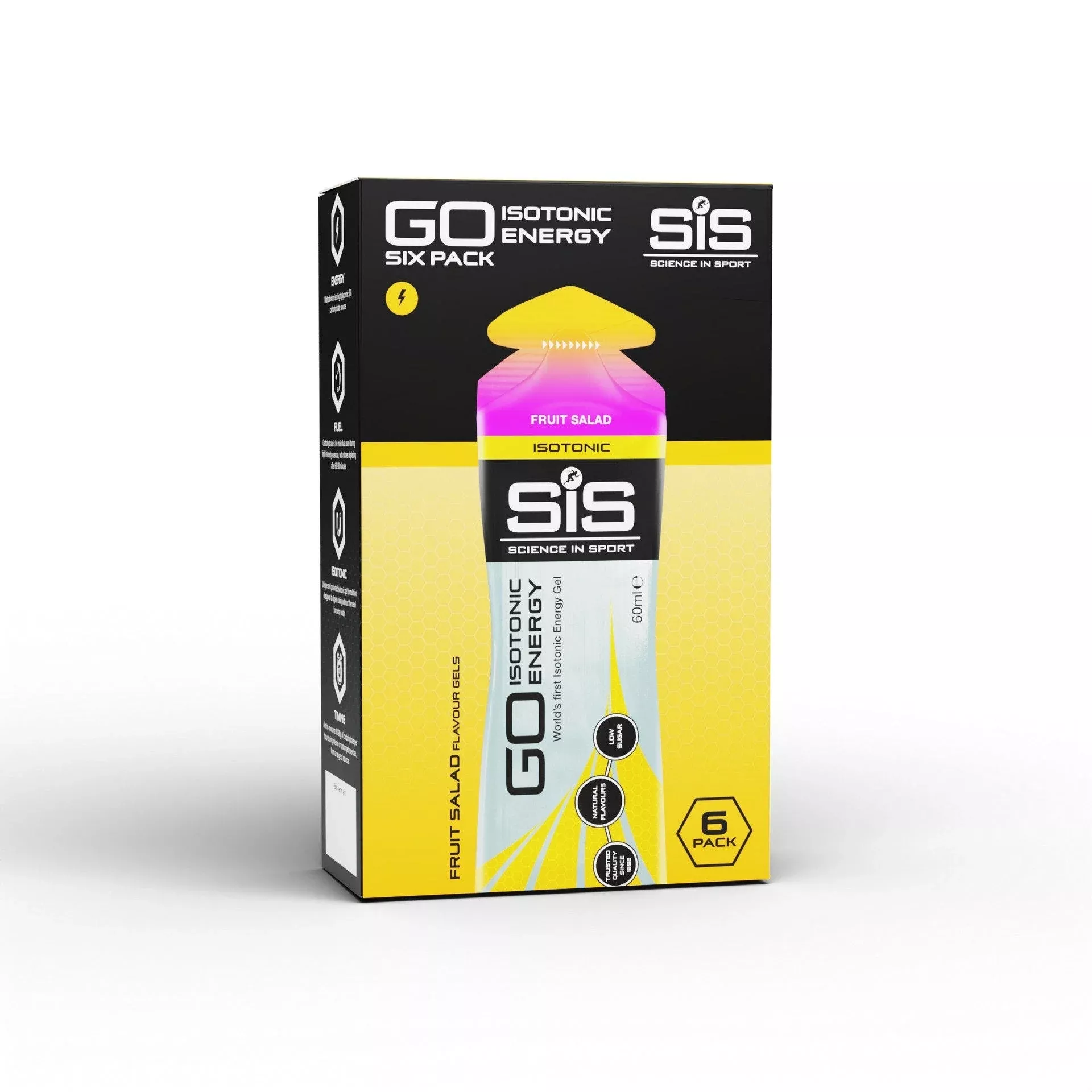 SIS Go Energy Plus Isotonic Gel Fruit Salad 60ml 6 Pack