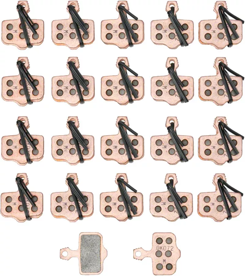 SRAM Disc Brake Pads – Sintered Compound, Steel Backed, Powerful, For Level, Elixir, and 2-Piece Road, Bulk Box of 20