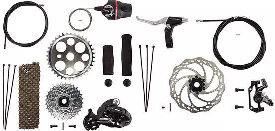 Sun Bicycles Disc Brake Conversion Kit, 7-Speed