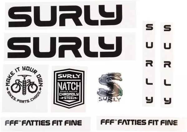 Surly Surly Intergalactic Decal Set Black