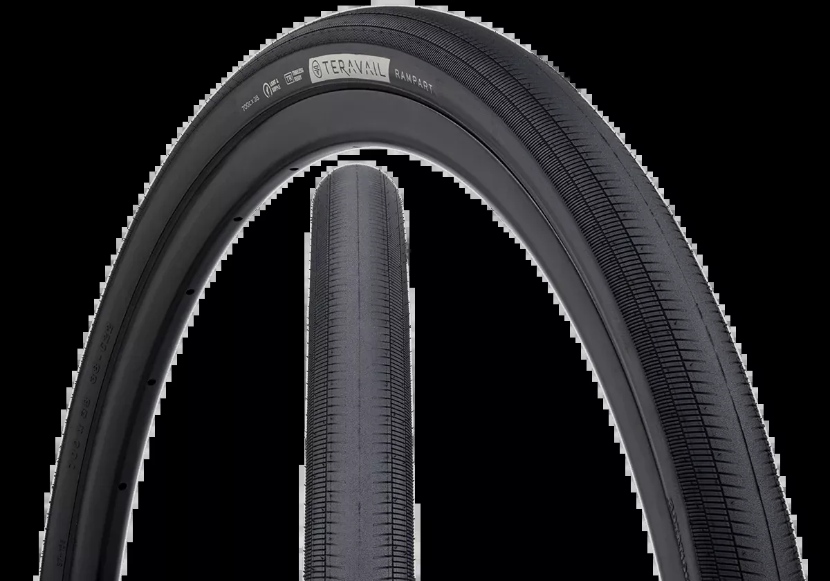 TERAVAIL Rampart Tire – 700 x 38c – Light and Supple / Fast – Black – Closeout