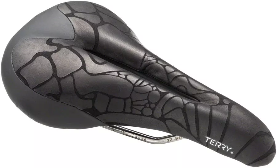 Terry Butterfly Ti Saddle - Titanium, Black, Women's
