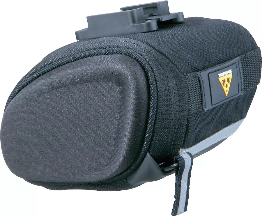 Topeak SideKick Wedge Seat Bag – QuickClick Mount, Medium, Black
