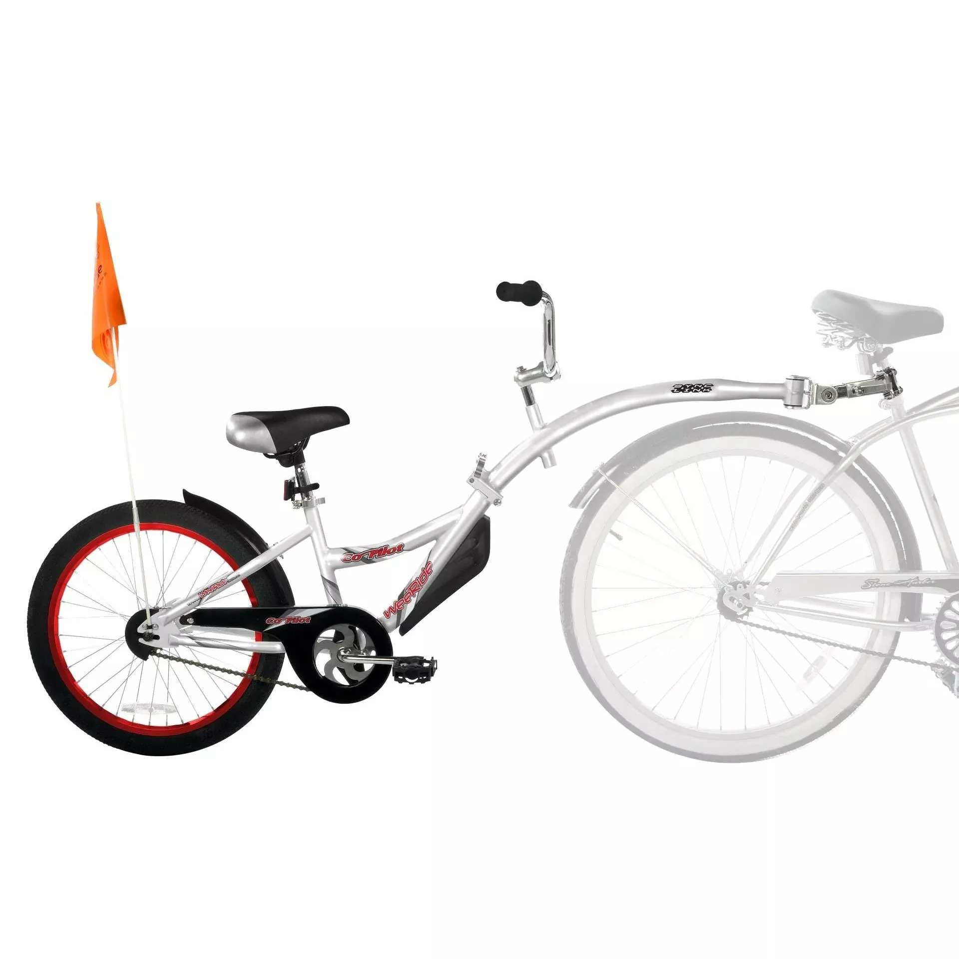 Weeride Co Pilot Tag Along Silver Trailer