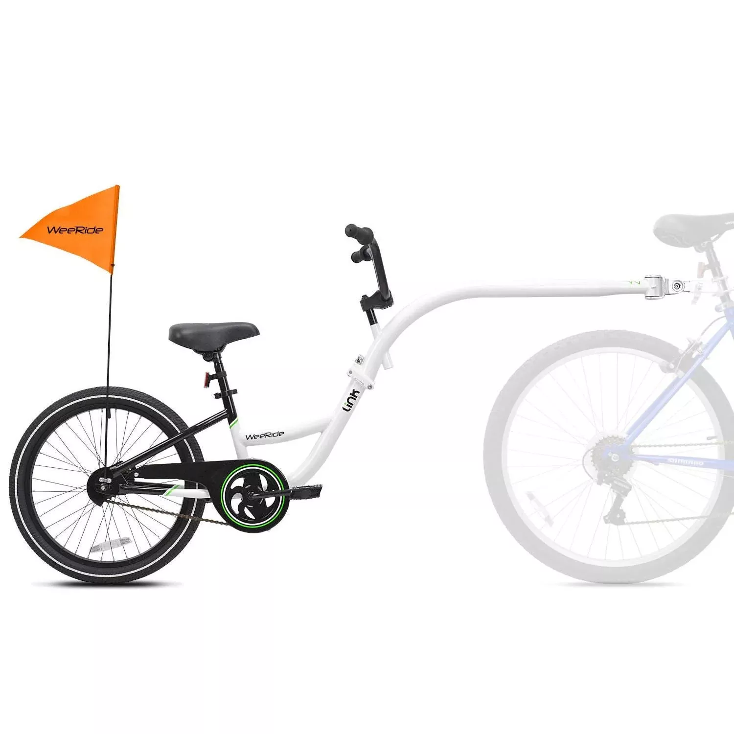 WeeRide Tagalong Kazam Link Trailer Bike White