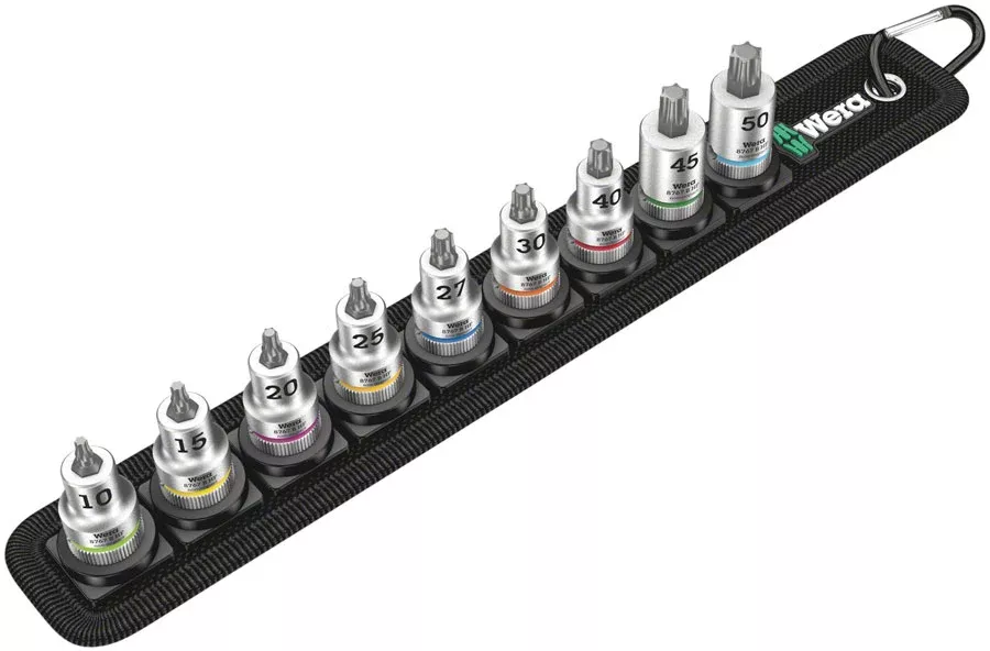 Wera Belt B 3 TORX HF Zyklop bit socket set with holding function – 3/8″ drive, 9 pieces