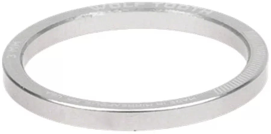 Wolf Tooth Precision Headset Spacer - 3mm, Raw Silver, 1 pc.